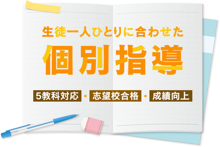 生徒一人ひとりに合わせた個別指導